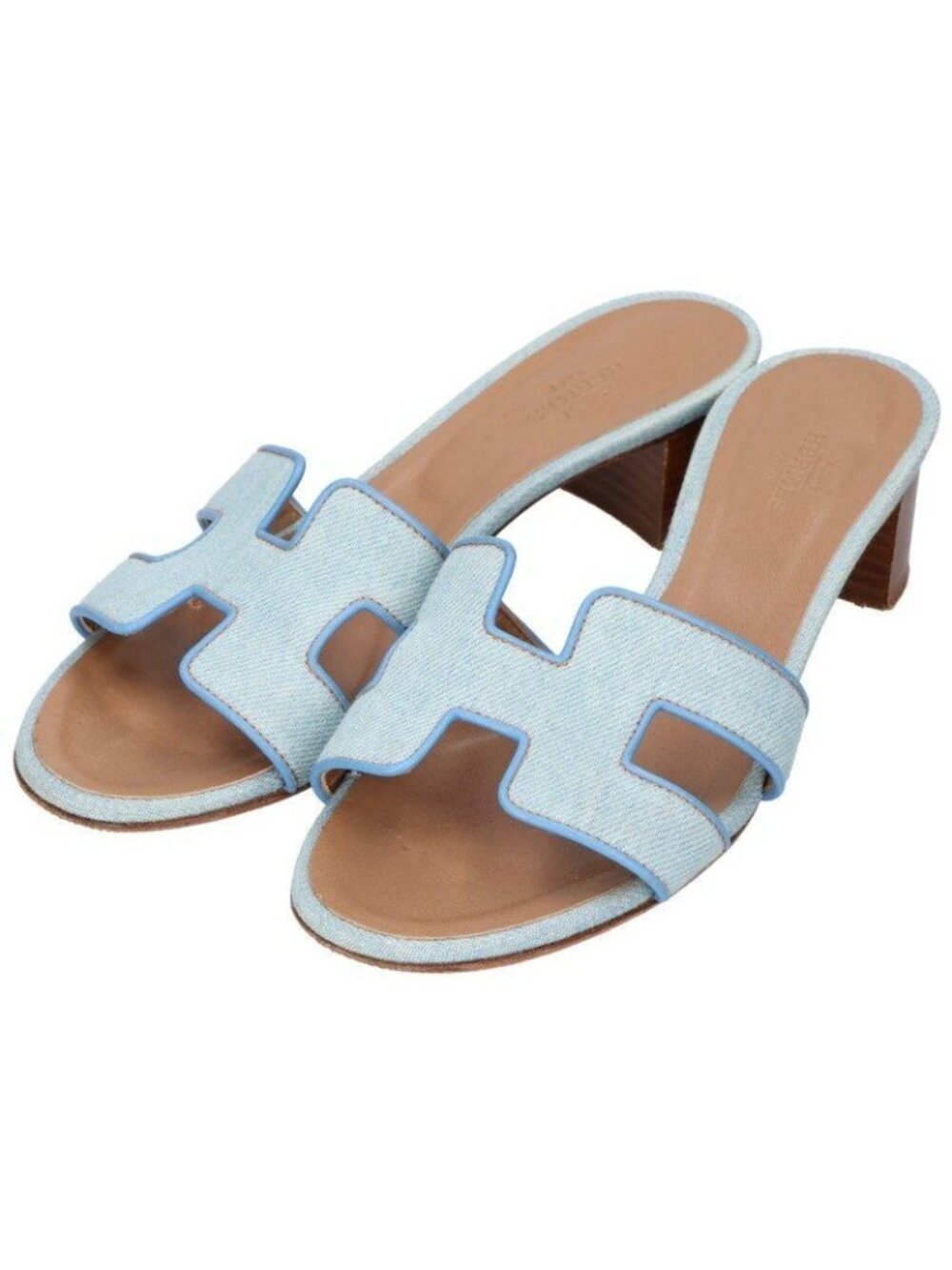Hermes Oasis Denim Sandals